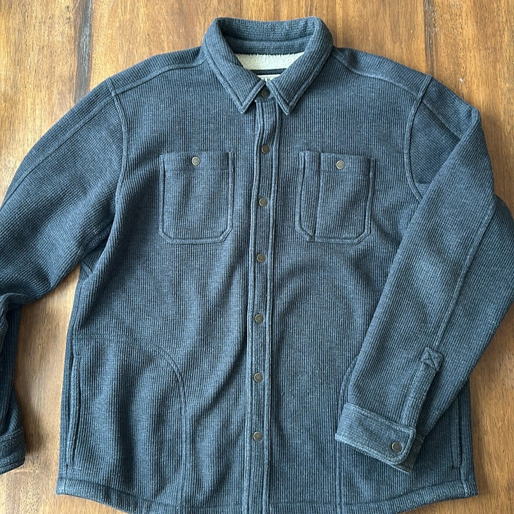 Eddie Bauer Men’s thick fleece lined shirt jacket
